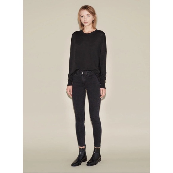 ACNE STUDIOS Style: Skin 5 Used Black Skinny Jeans Size 26 - Picture 3 of 15